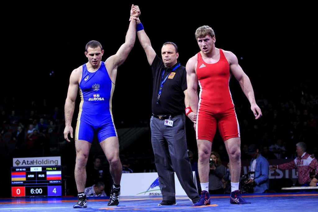 Russia earned three titles on the first day of Greco-Roman competition ©UWW
