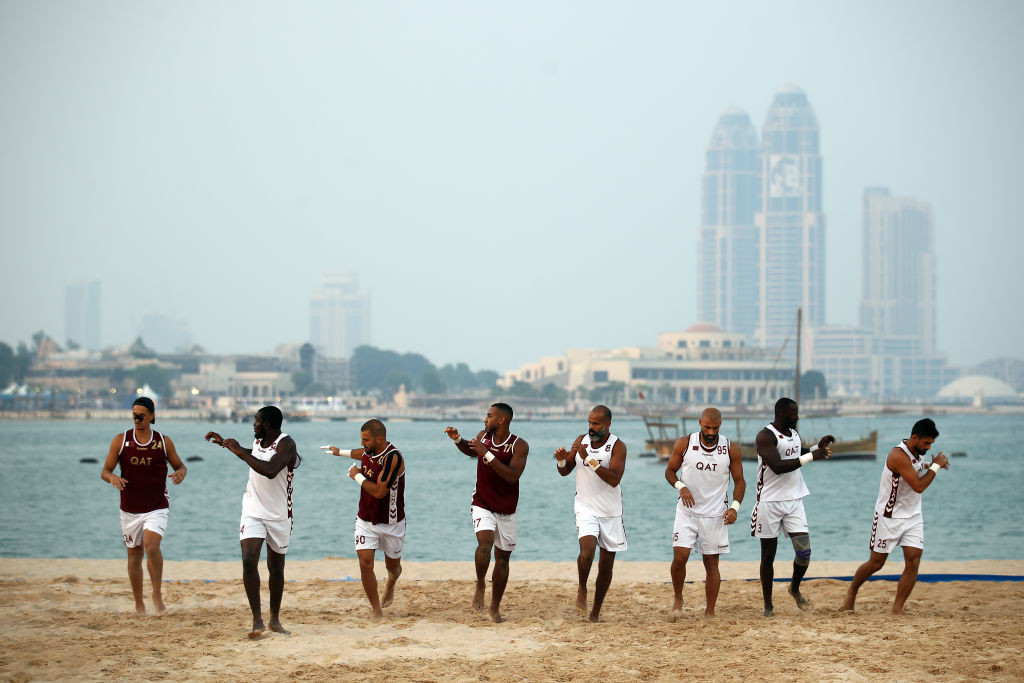 The inaugural ANOC World Beach Games took place in Doha in 2019, but Neven Ilic is unconvinced ©Getty Images