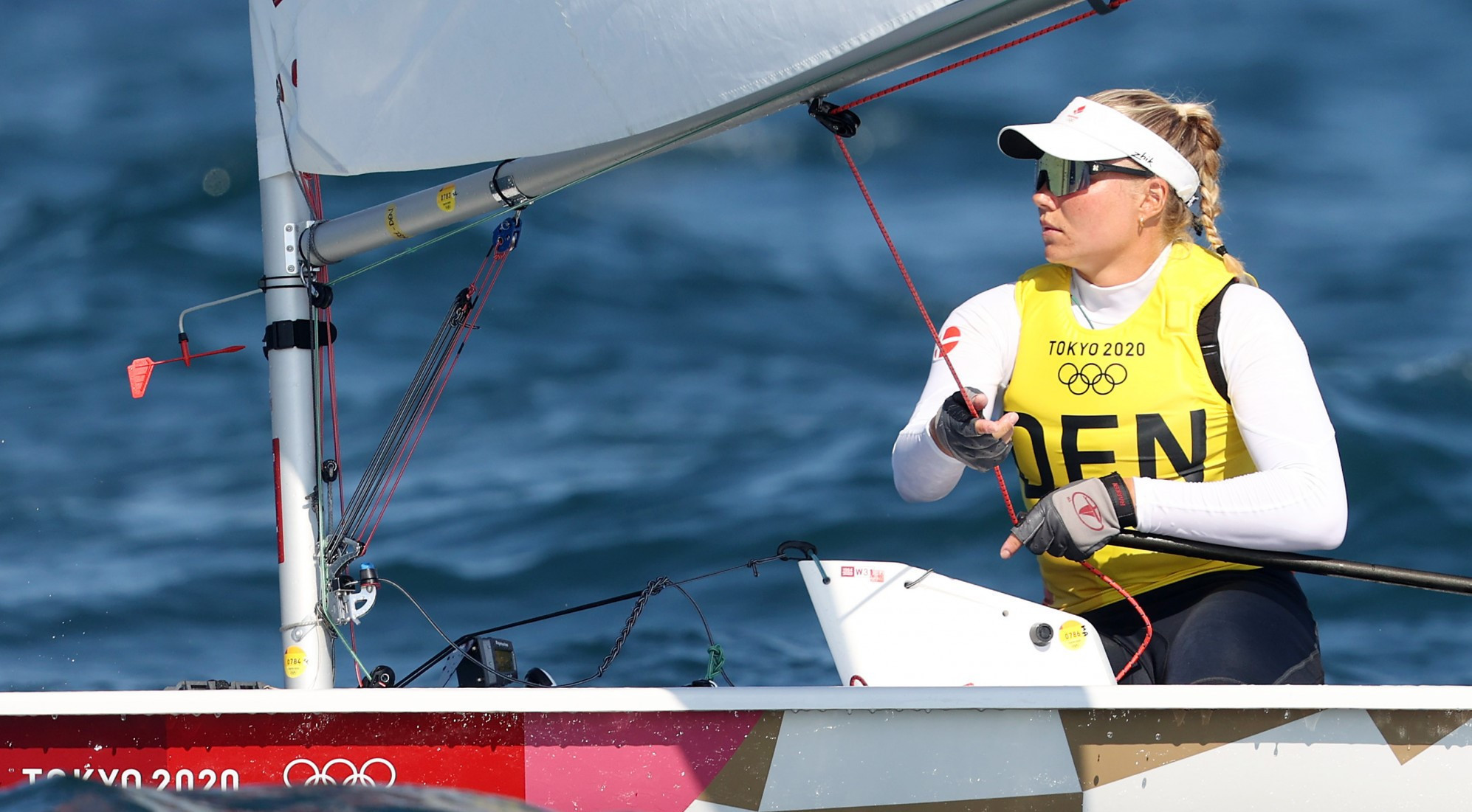 Olympic laser radial champion Anne-Marie Rindom took top spot for the first time in Texas ©Getty Images