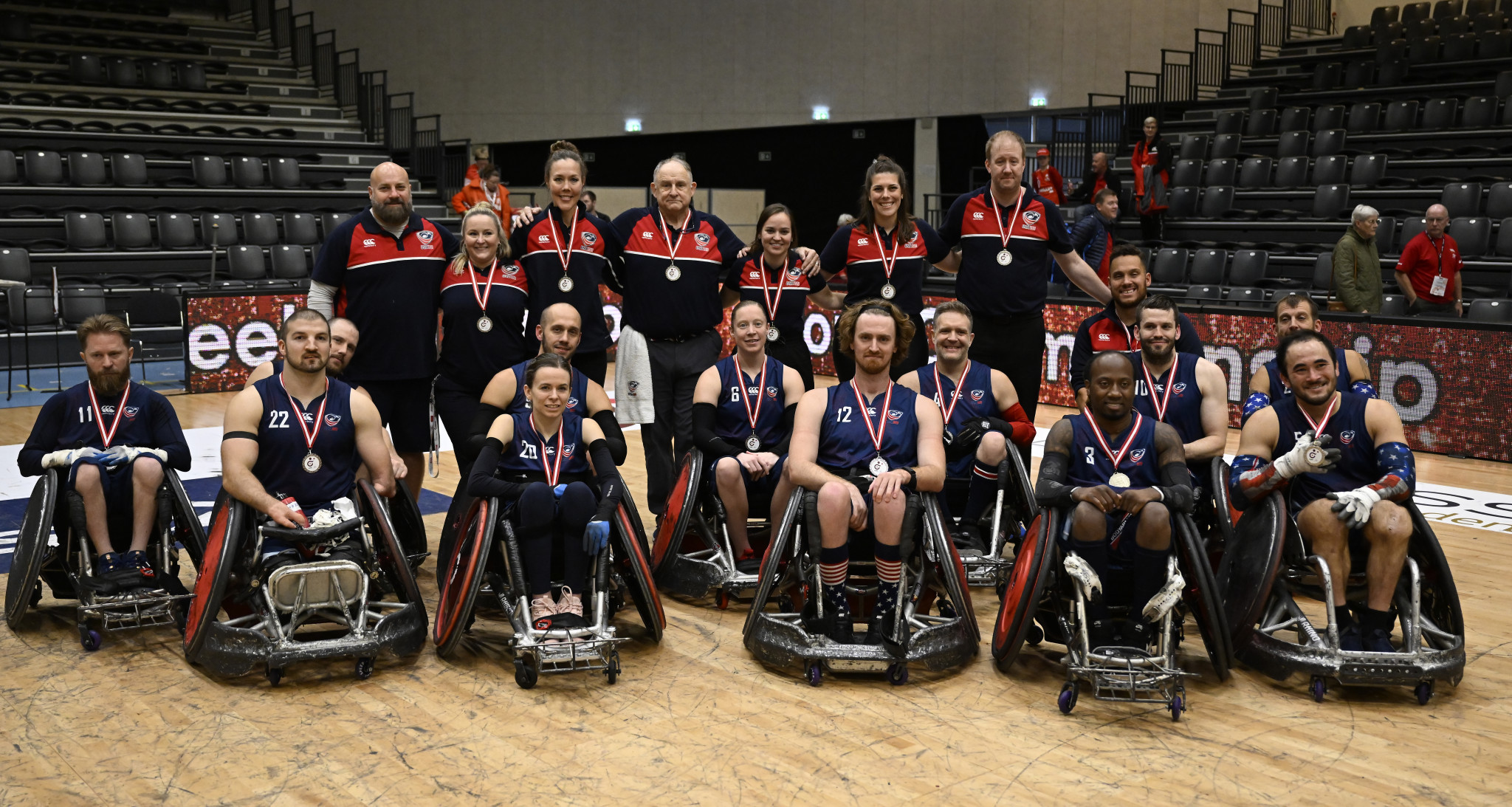 The United States are the runners-up after a close final match versus Australia ©Lars Møller/Parasport Denmark