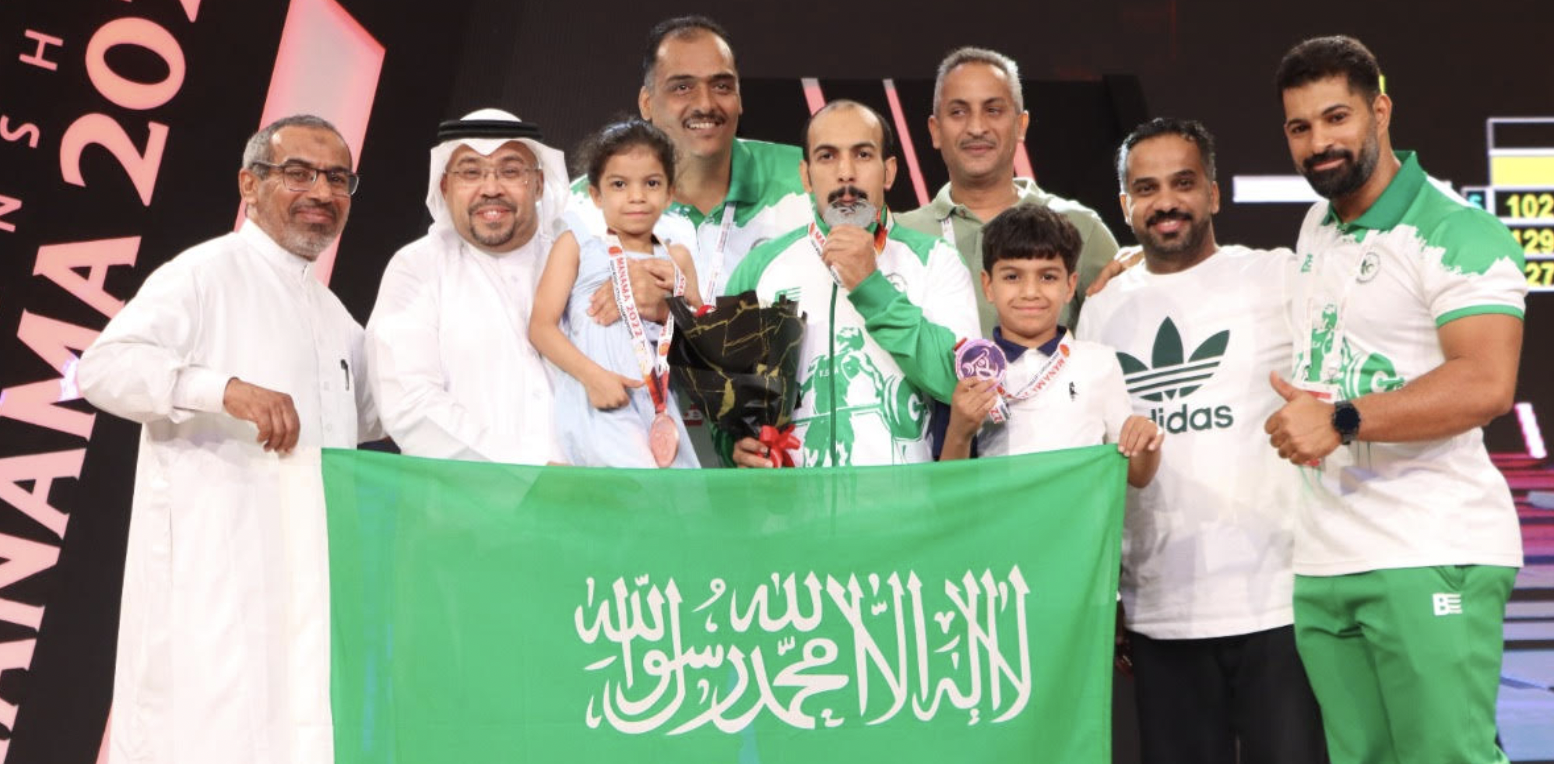 Mansour Al Saleem was among Saudi Arabia's medallists at the Asian Championships last week  ©Saudi Arabian Weightlifting Federation