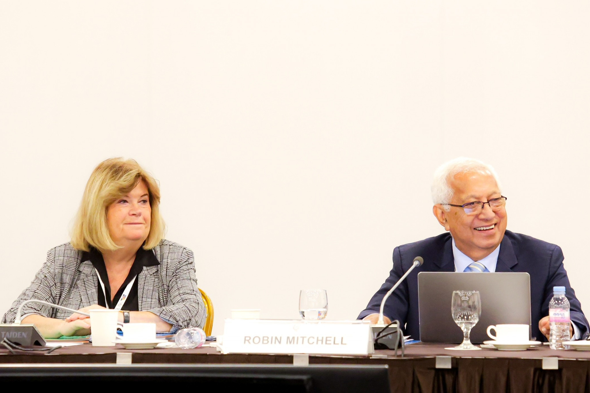 ANOC Acting President Robin Mitchell, right, said the meeting was 