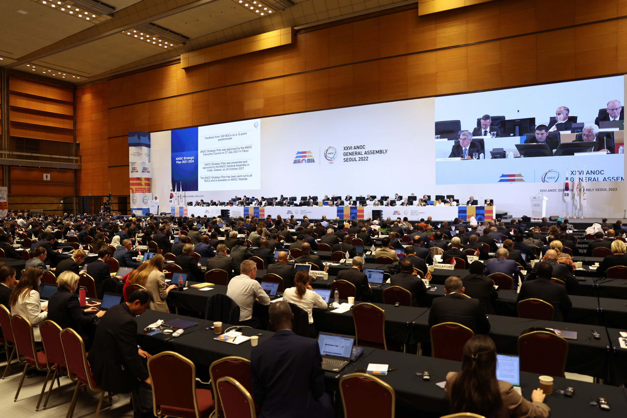 NOCs at the ANOC General Assembly were urged by Bach to take 