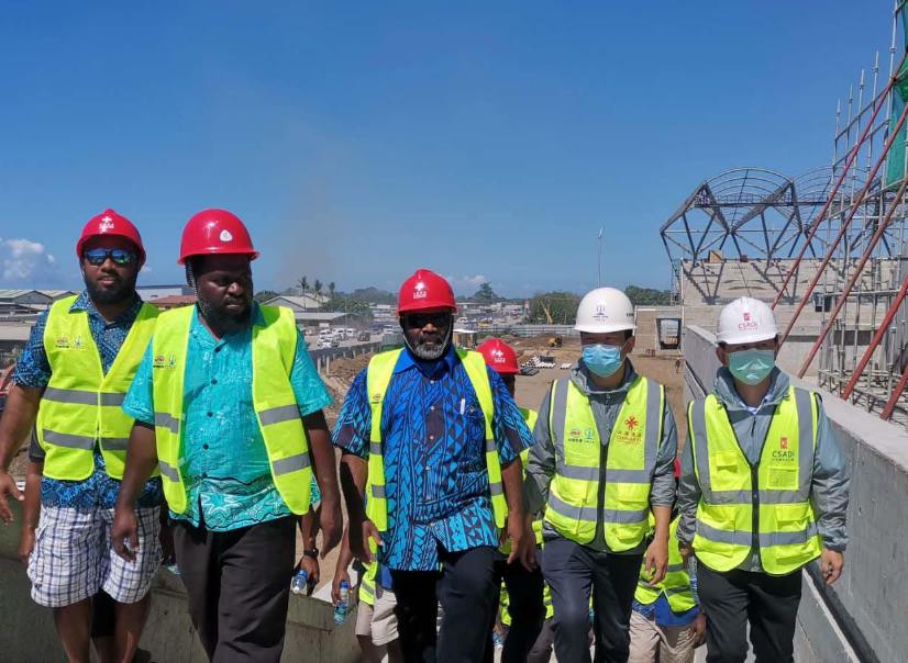 The Pacific Games 2023 stadium project site at Honiara in the Solomon Islands has played host to a delegation from the Malaita Province led by Deputy Premier Glen Waneta ©Pacific Games 2023/Facebook