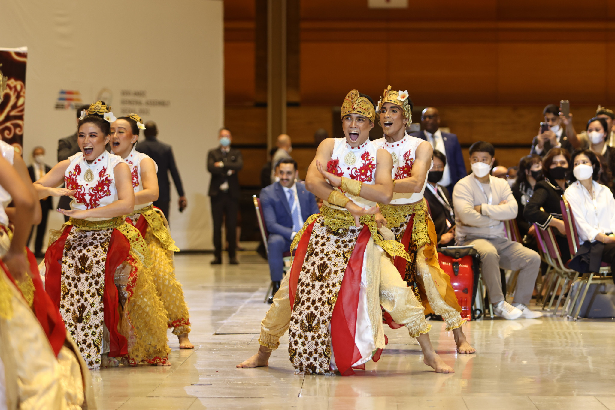 A cultural show was performed to delegates to mark next year's ANOC World Beach Games in Bali ©ANOC