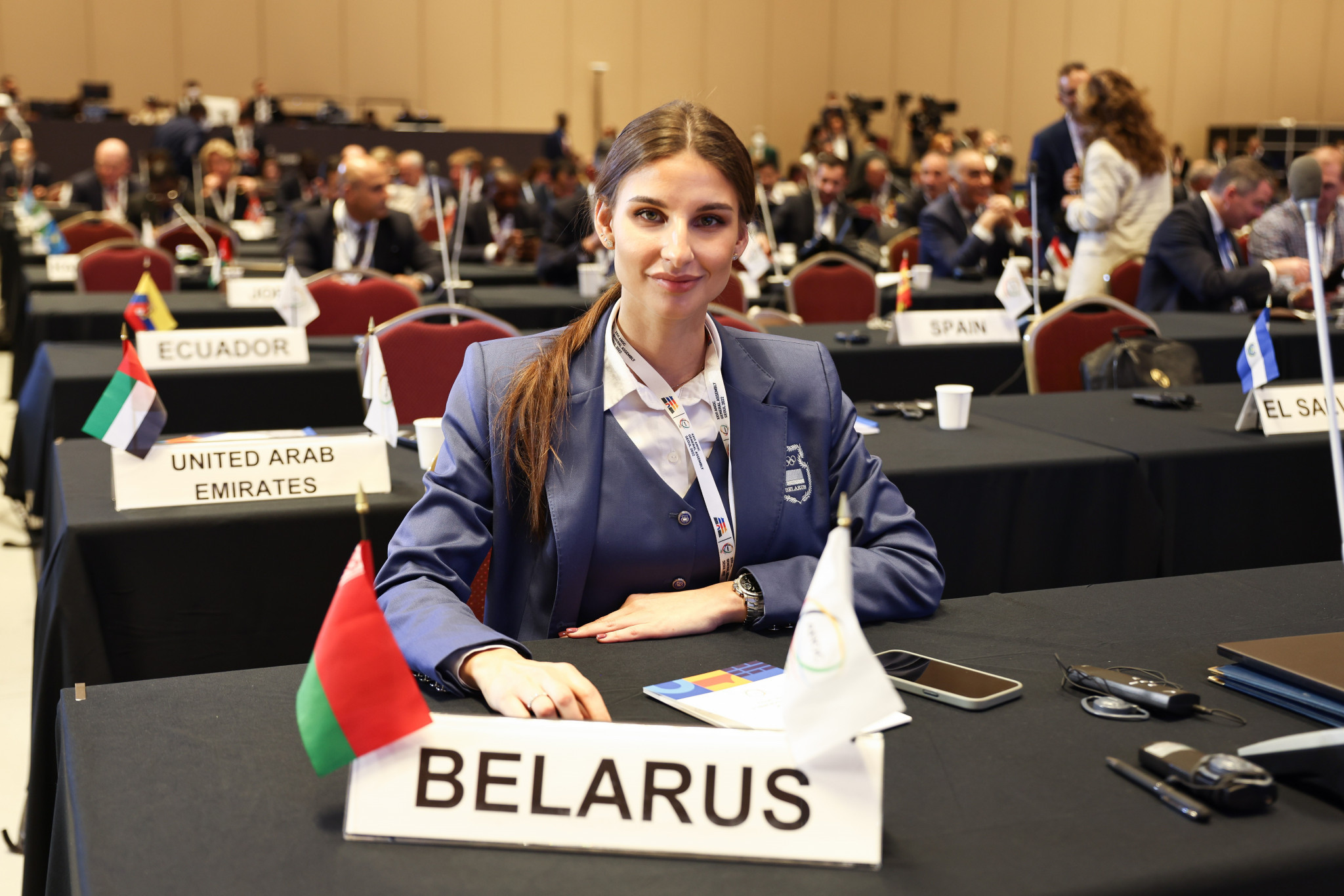 The NOC of the Republic of Belarus is in attendance, represented by secretary general Ksenia Sankovich ©ANOC