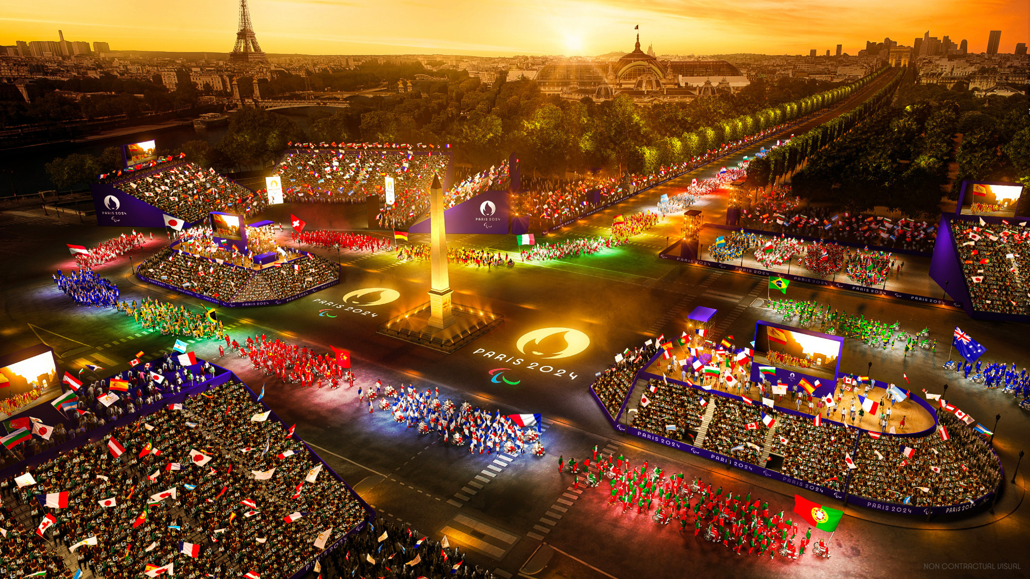 The Paralympic Games will feature an athletes parade down the Champs Elysees to the Place de la Concorde ©Paris 2024 