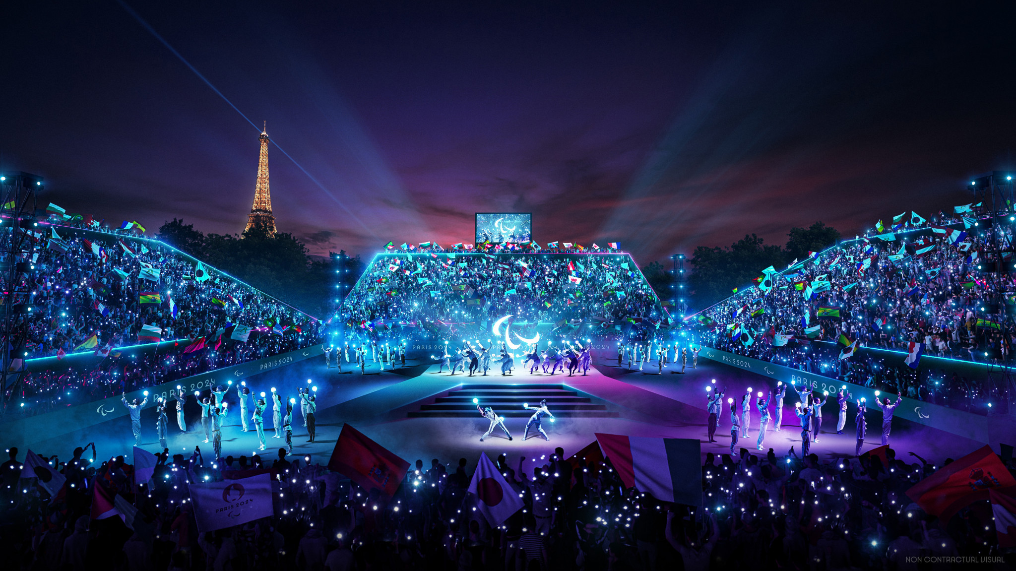 Paris 2024 organisers have revealed that the ceremony is expected to have performances in a multi-stage format ©Paris 2024
