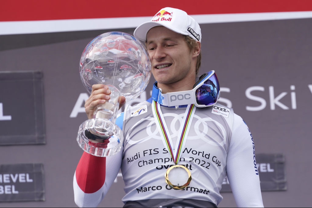 Switzerland's overall men's Alpine Ski World Cup champion Marco Odermatt will be favourite as this season's competition starts with giant slalom racing in Sölden ©Getty Images