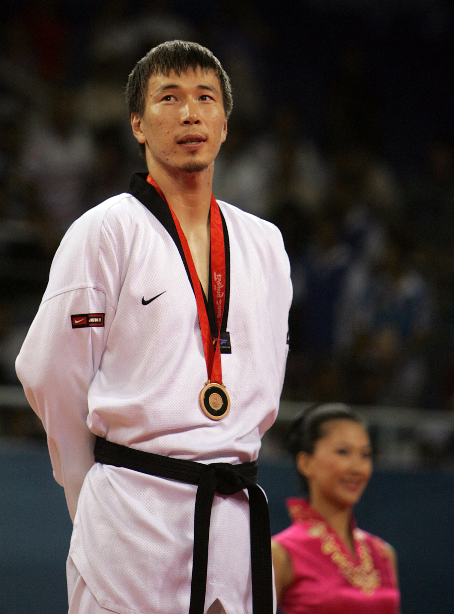 Arman Chilmanov won Olympic taekwondo bronze for Kazakhstan at Beijing 2008 ©Getty Images