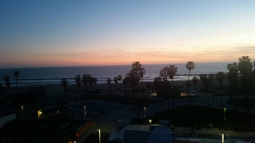 A beautiful Los Angeles sunset from my vantage point on Venice Beach ©ITG