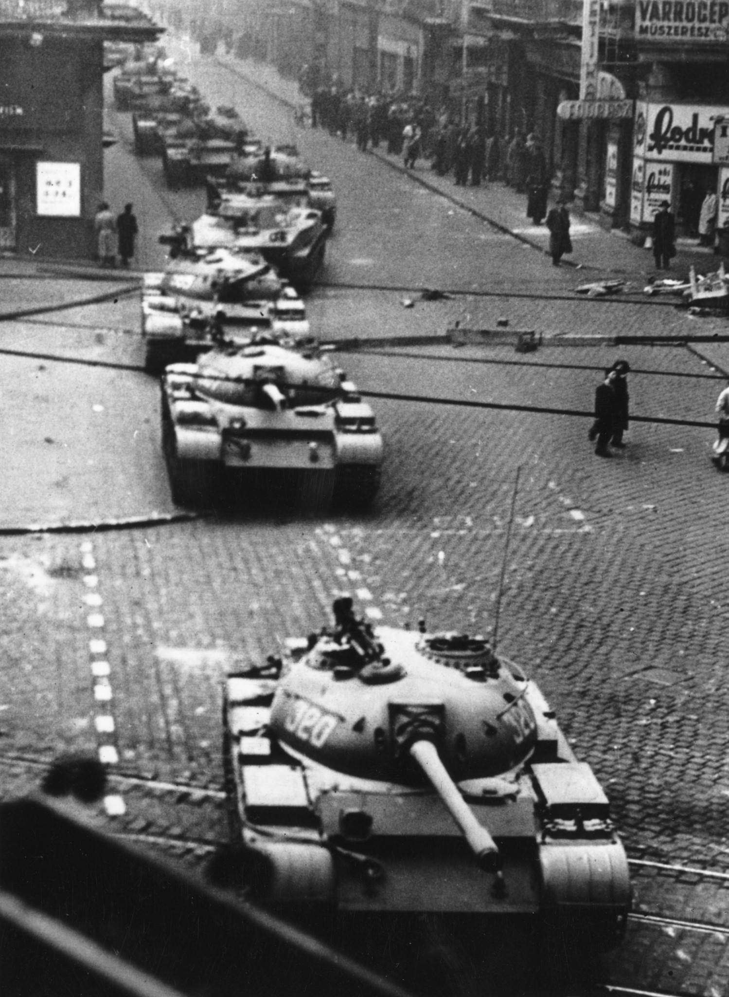 Soviet tanks were ordered onto the streets of Budapest to quell the Hungarian uprising in 1956 ©Getty Images