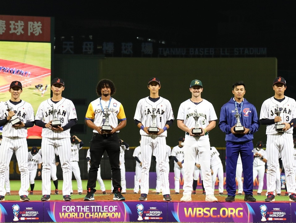 Japanese players dominated the U-23 Baseball World Cup All-World team ©WBSC