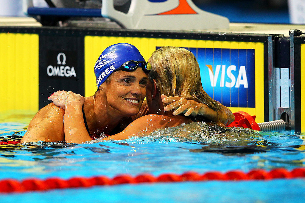 Dara Torres won medals for the United States at Olympic Games from 1984 to 2008, a span that included her taking seven years out of the sport ©Getty Images