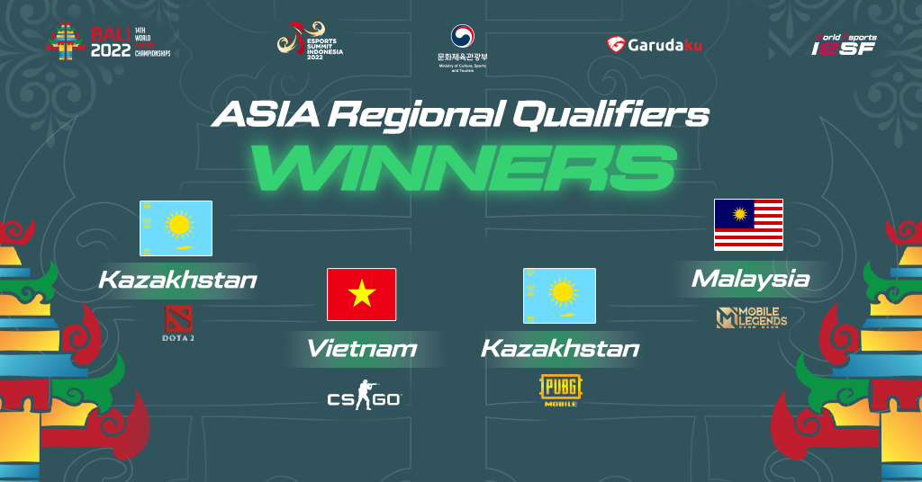 Vietnam and Kazakhstan have secured the last two Asian places in the World Esports Championships Finals in Bali ©IESF