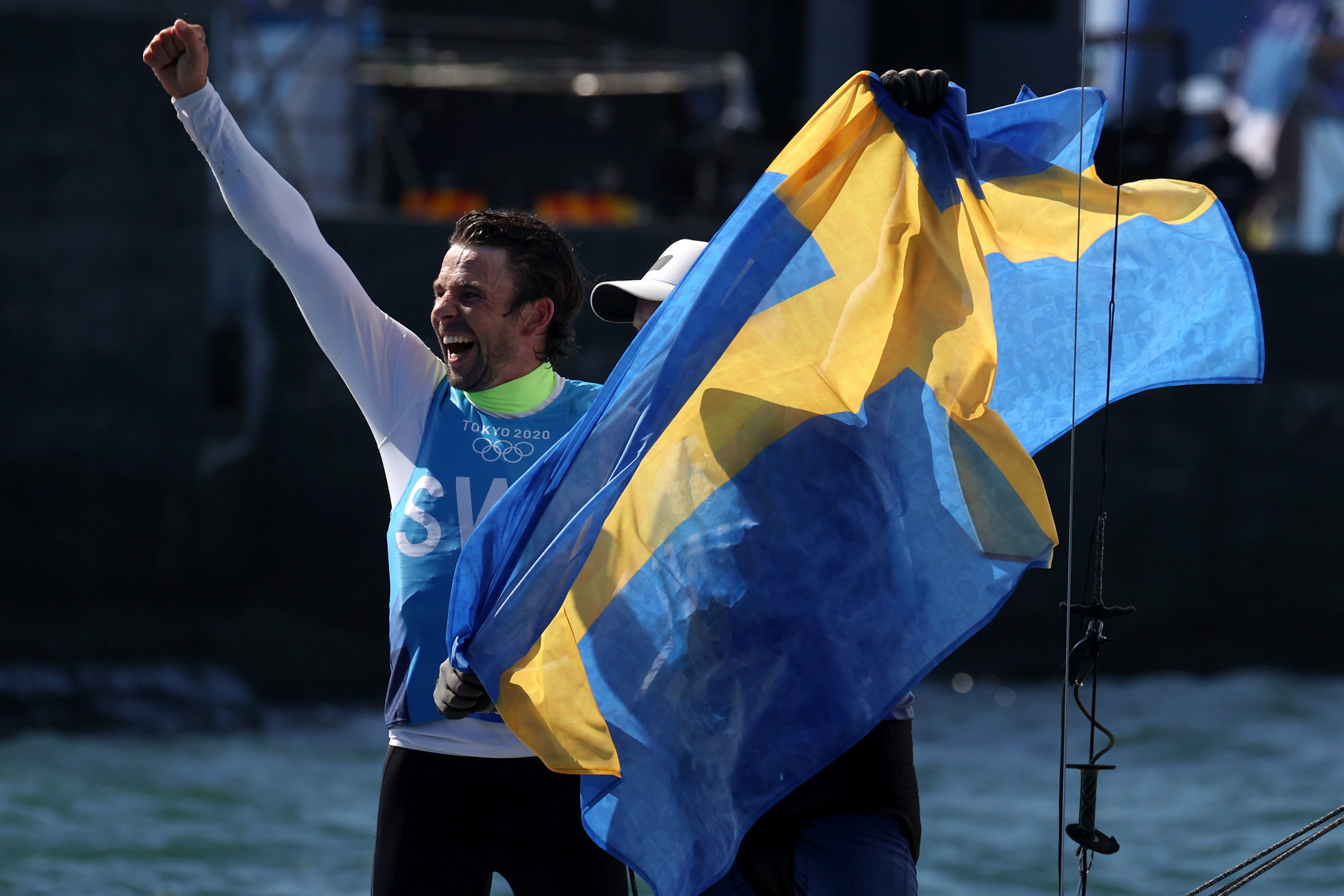 Sweden's recently established European champions Anton Dahlberg and Lovisa Karlsson stand 16th after a tricky opening day of racing at the 470 Sailing World Championship in Israel ©Getty Images