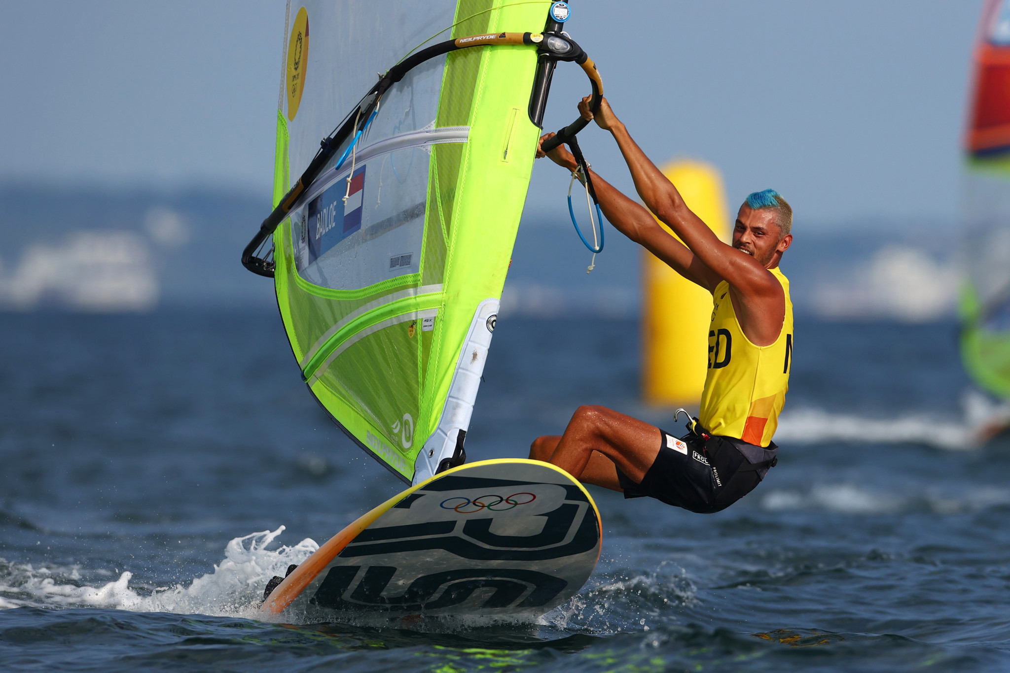 Tokyo 2020 RS:X windsurfing champion Kiran Badloe is one of the ambassadors of the NOC*NSF's ongoing partnership with hydrogen consortium Mission H2 ©Getty Images