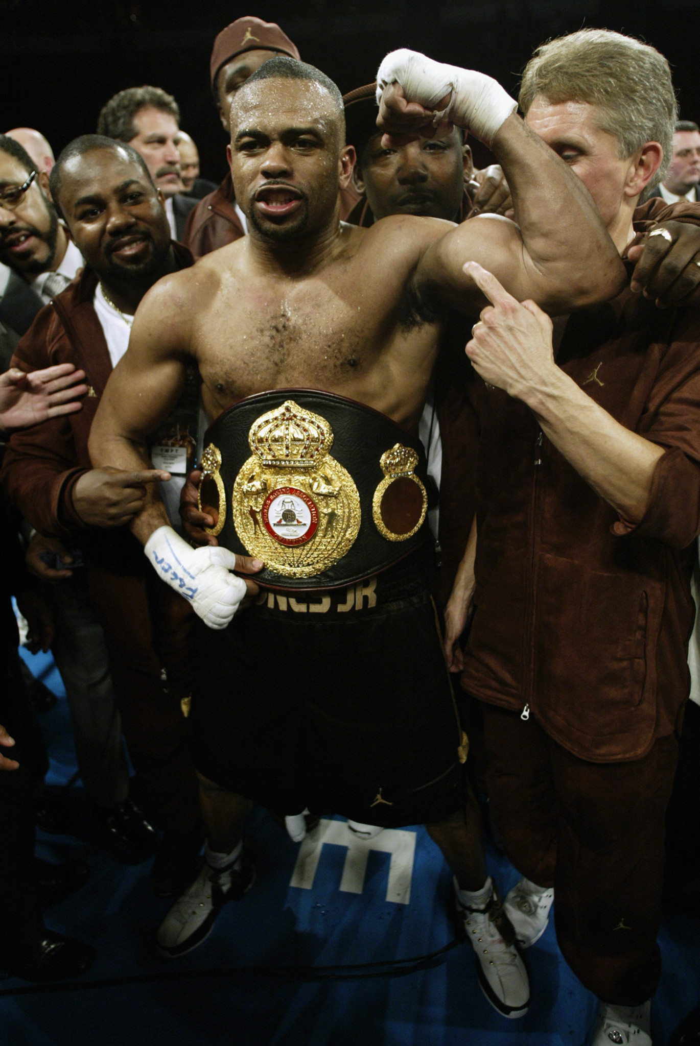 In a 15-year professional career, Roy Jones Jr won world titles at light middleweight, middleweight, light-heavyweight and heavyweight categories ©Getty Images
