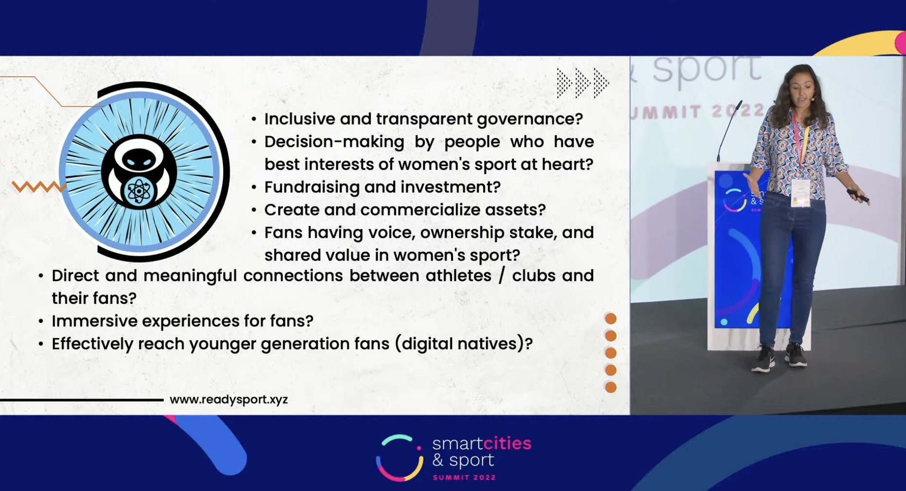 Lucy Mills spoke about the need to include women in the development of the metaverse ©smartcities