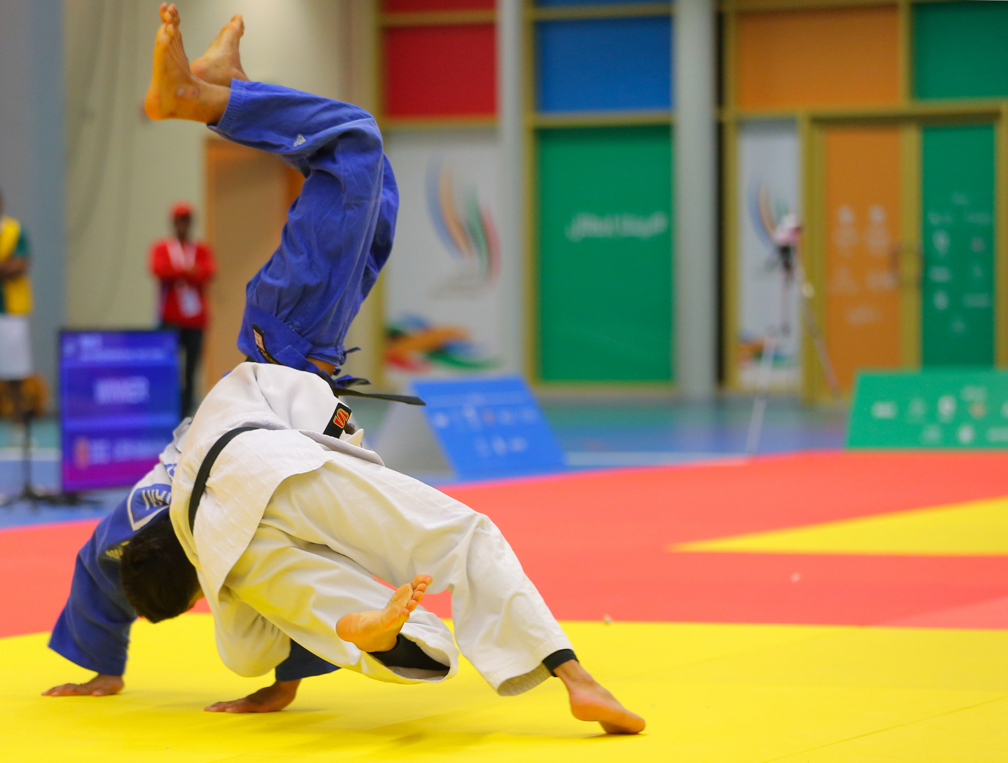 Five men's divisions in judo were staged at the Saudi Games today  ©Saudi Games