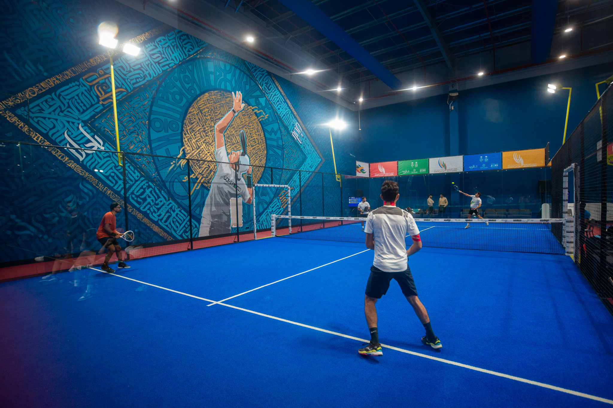 The Padel In hosted the start of the preliminary padel events ©Saudi Games