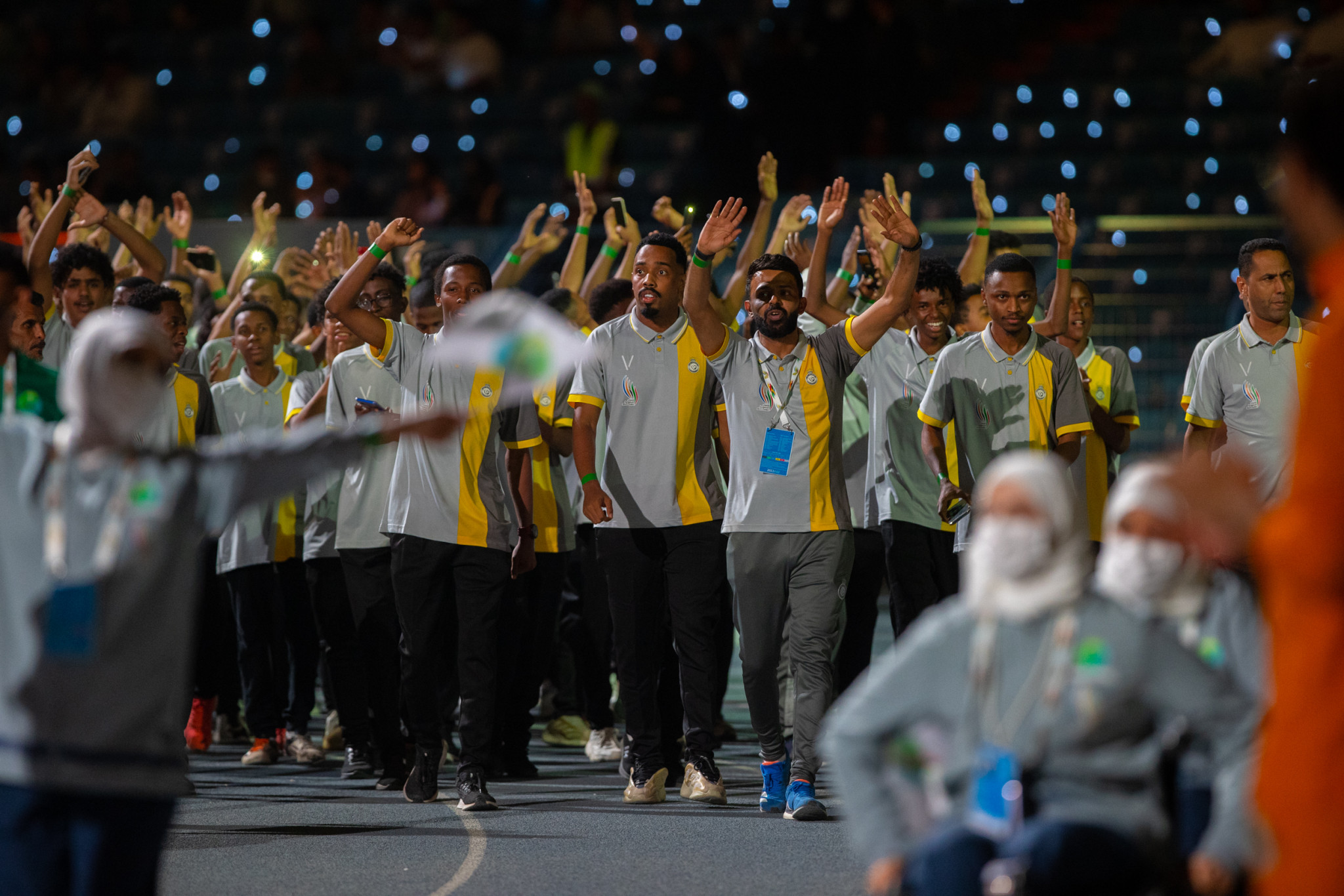 More than 6,000 athletes from several clubs took part in the Athlete Parade ©Saudi Games