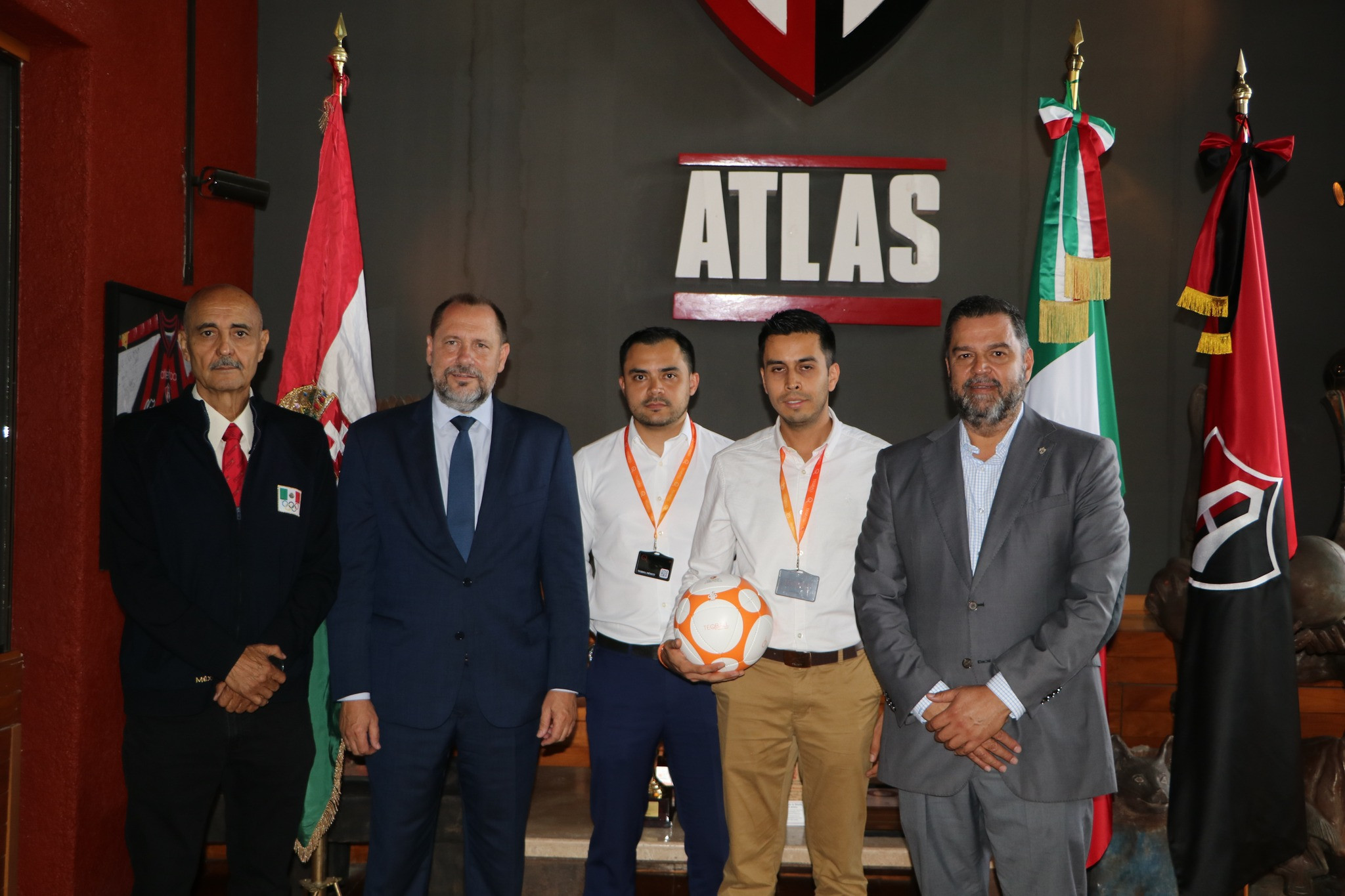 Football team Club Atlas hosted the teqball event in Mexico ©FITEQ