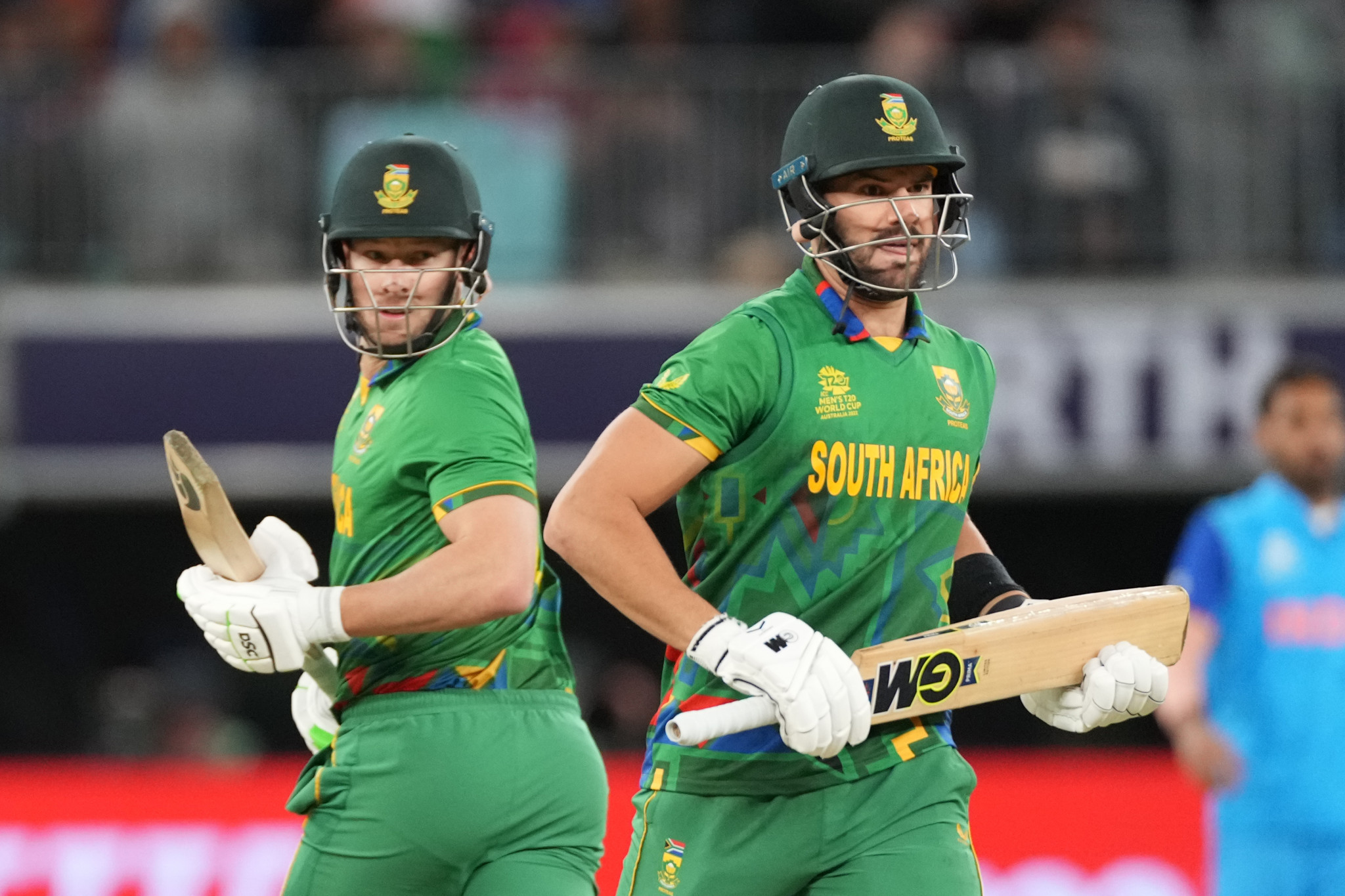 David Miller, left, and Aiden Markram fired South Africa to victory against India in Perth ©Getty Images