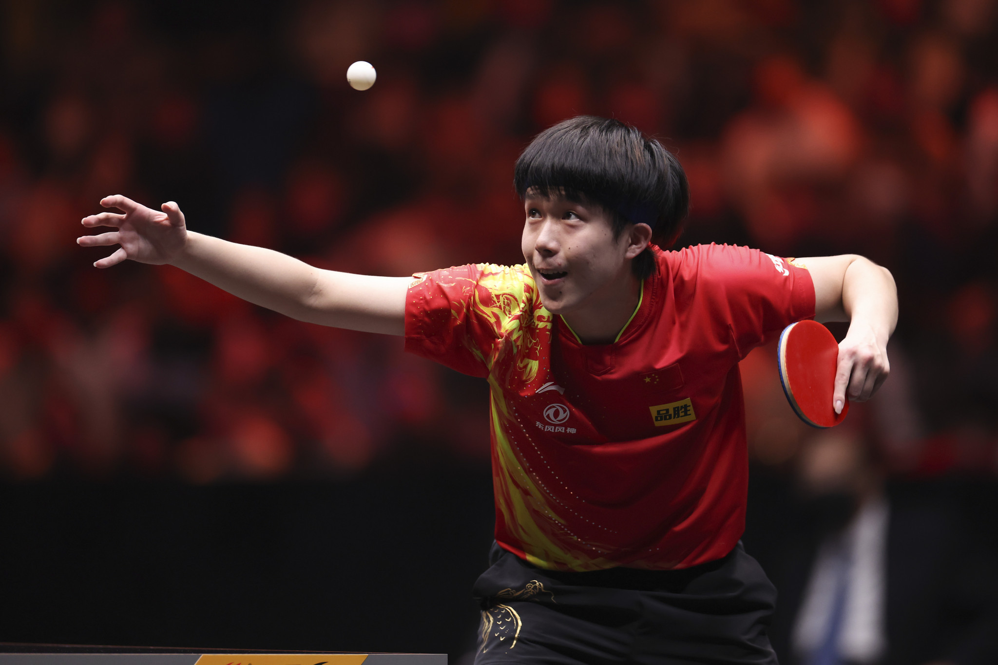 Wang Chuqin, pictured, and Sun Yingsha won gold at the WTT Cup Finals ©Getty Images