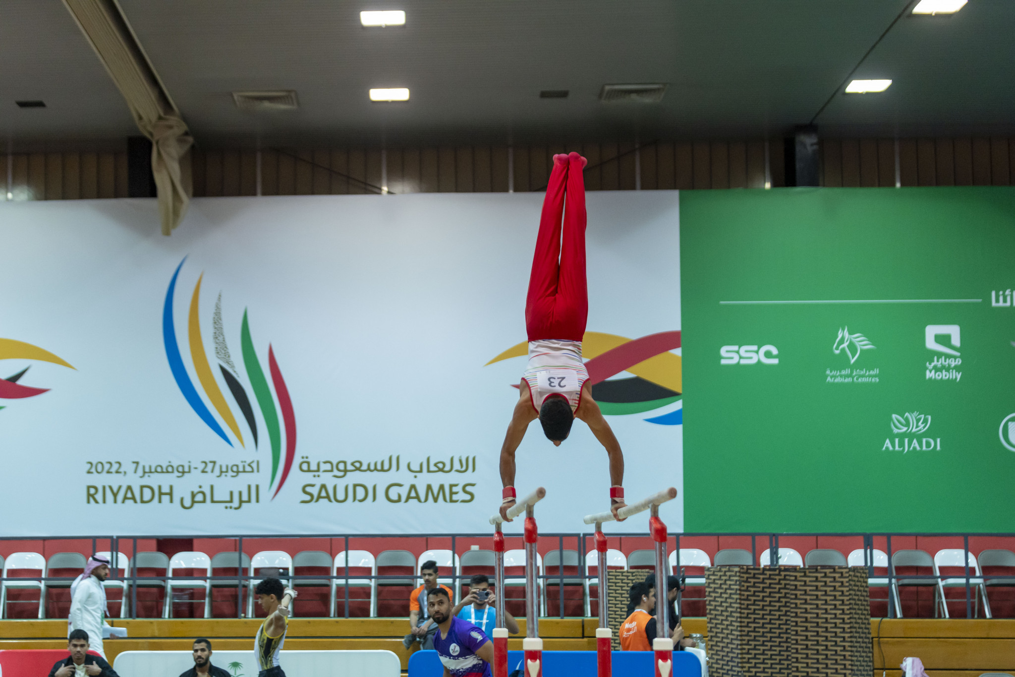Artistic gymnasts sought to qualify for the upcoming finals ©Saudi Games