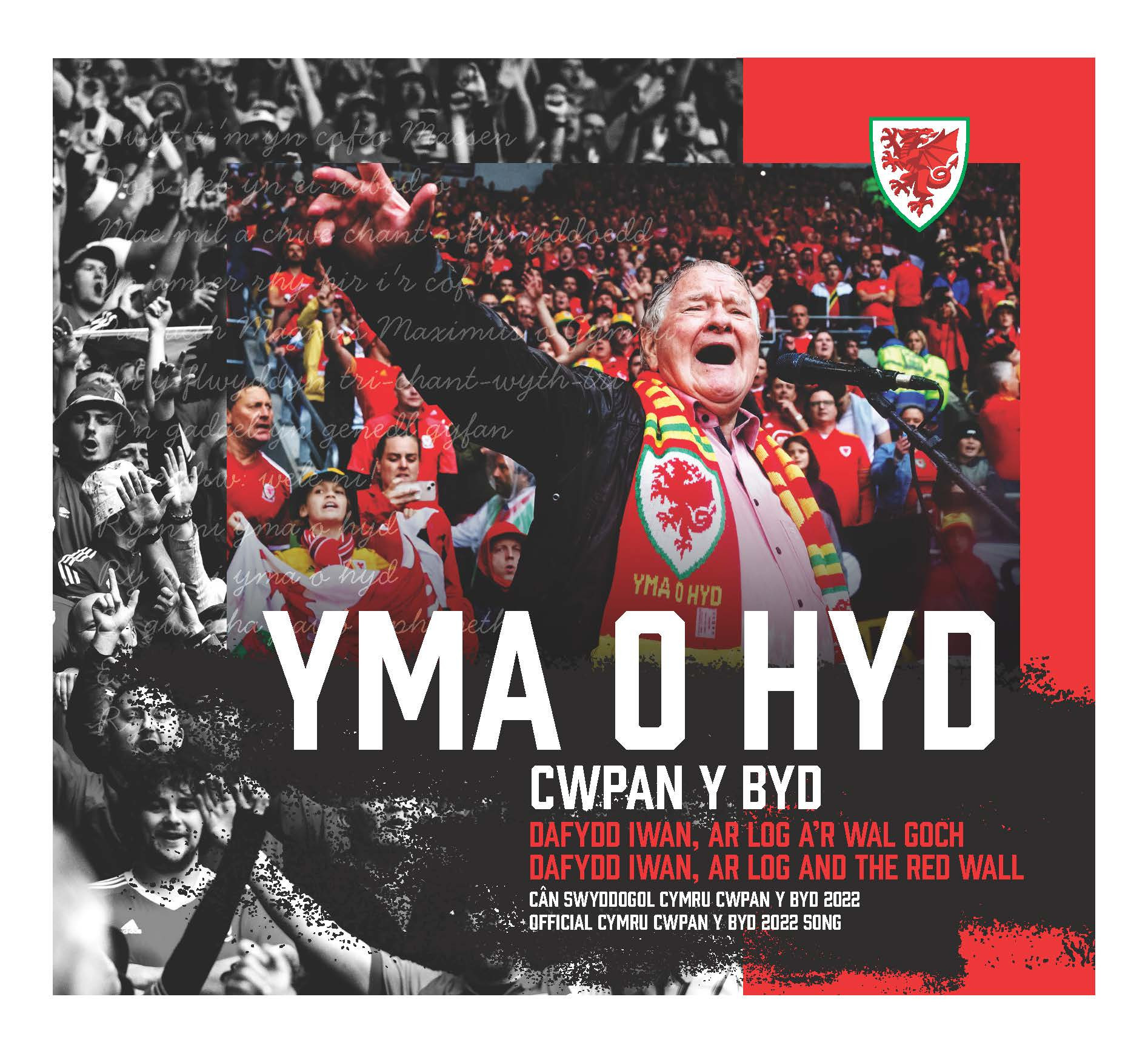 Welsh World Cup anthem Yma o Hyd featuring players and "Red Wall"