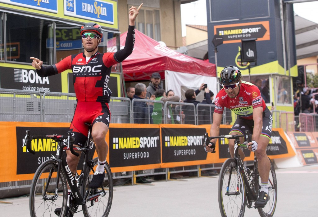 Van Avermaet sprints to stage win and race lead at Tirreno-Adriatico 