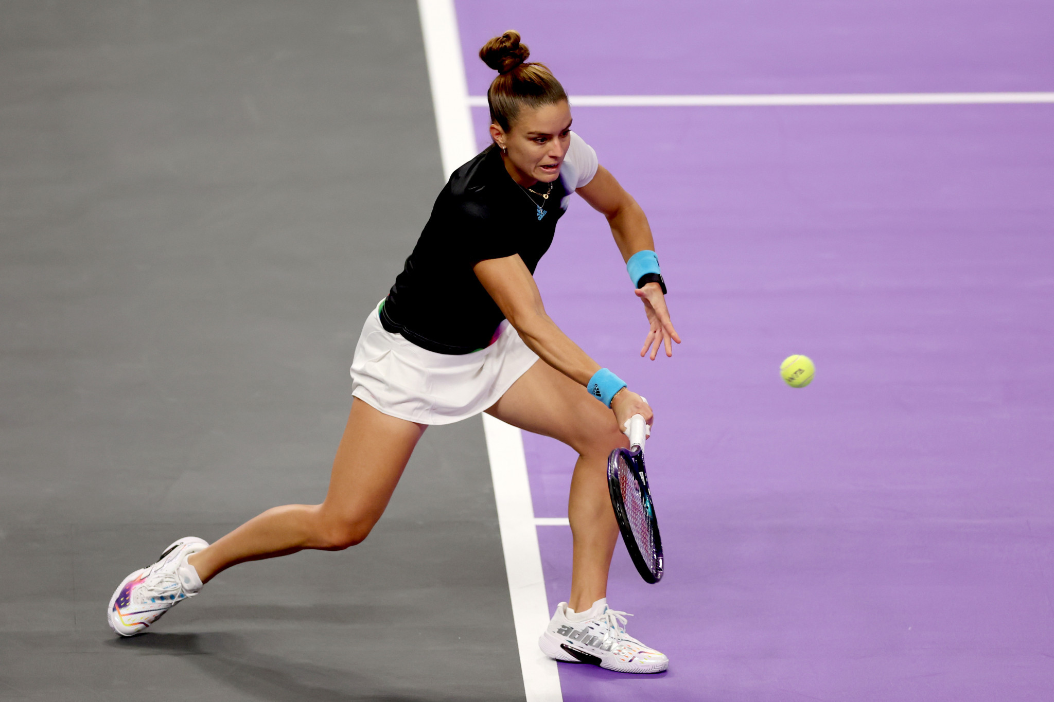 Greece's Maria Sakkari overcame the United States' Jessica Pegula on the first day of the WTA Finals ©Getty Images