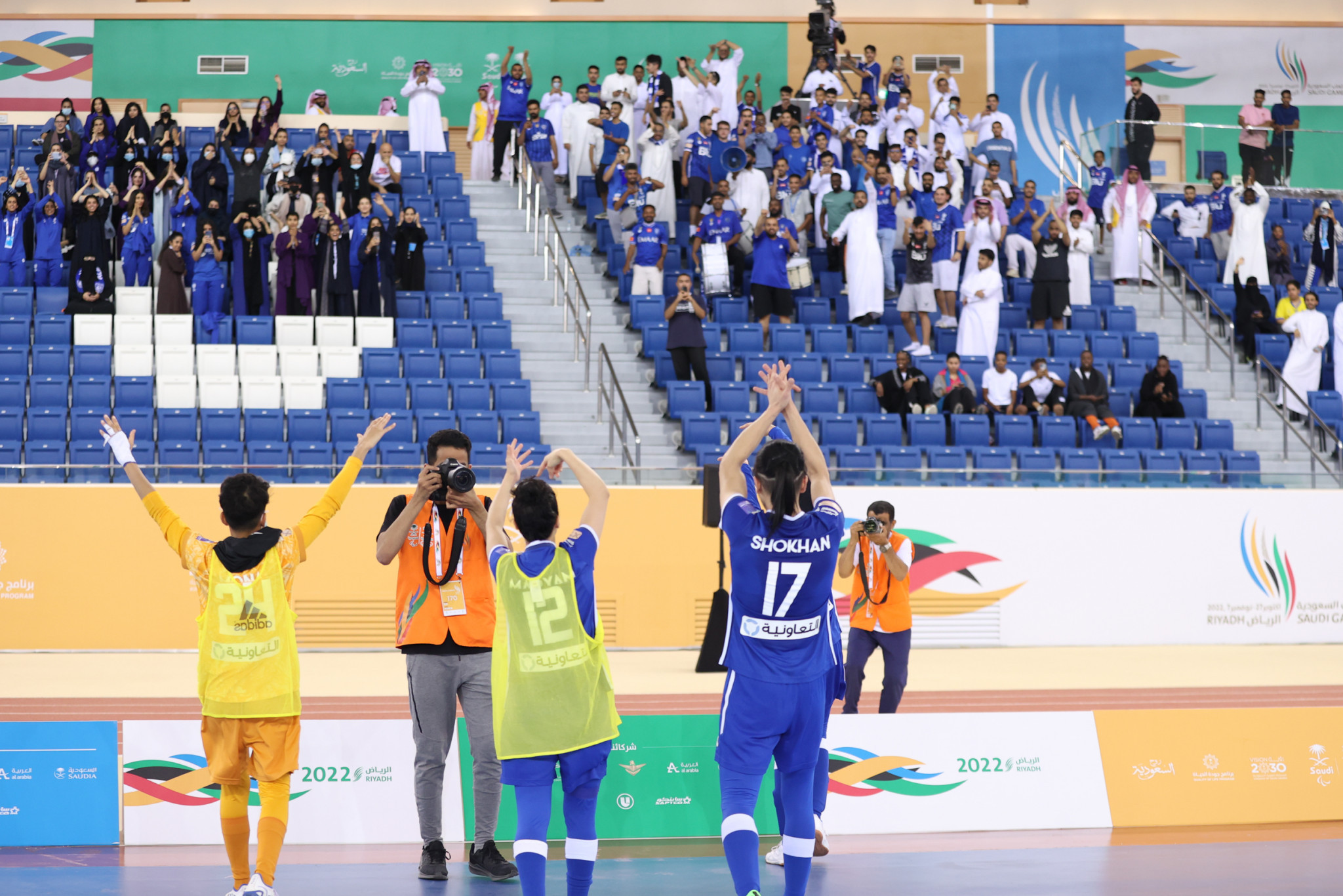 Al-Hilal secured a 5-4 win over Al-Nassr to progress to the women's futsal final ©Saudi Games