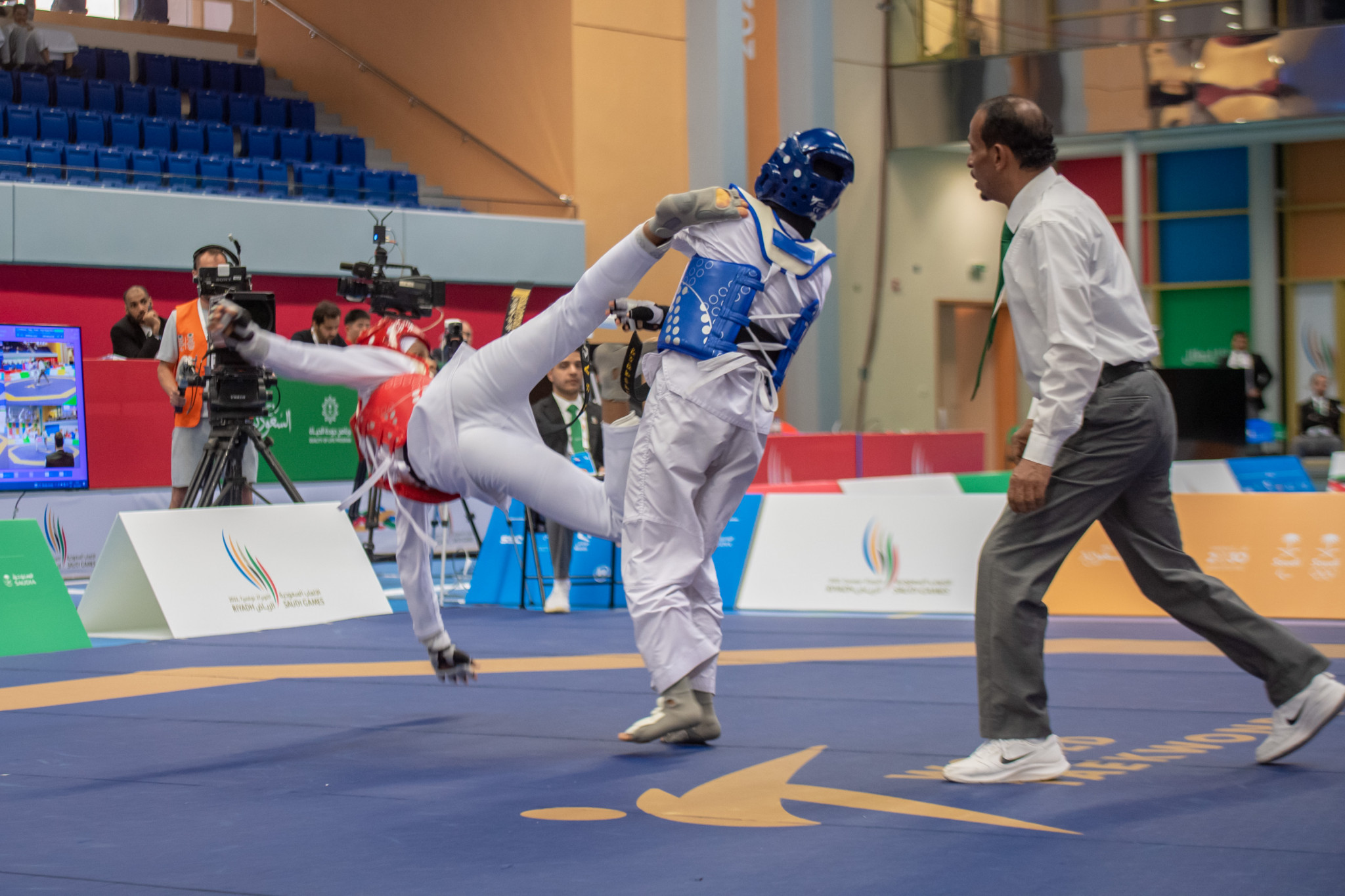 All four taekwondo titles were won today at the King Saud University Arena ©Saudi Games