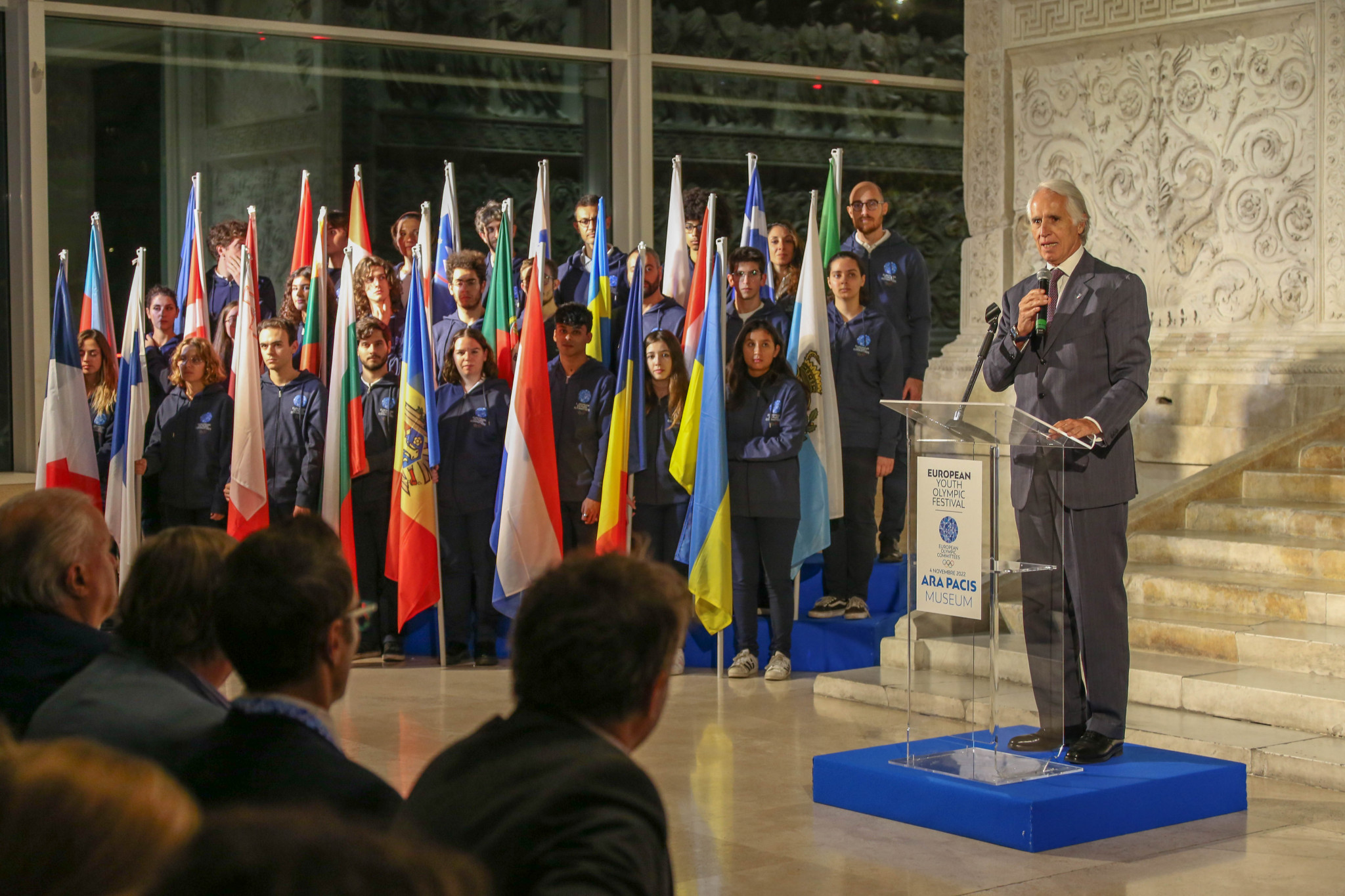 Italian National Olympic Committee President Giovanni Malagò stated that Friuli Venezia Giulia 2023 would help lead towards Italy's hosting of the 2026 Winter Olympic Games ©EOC