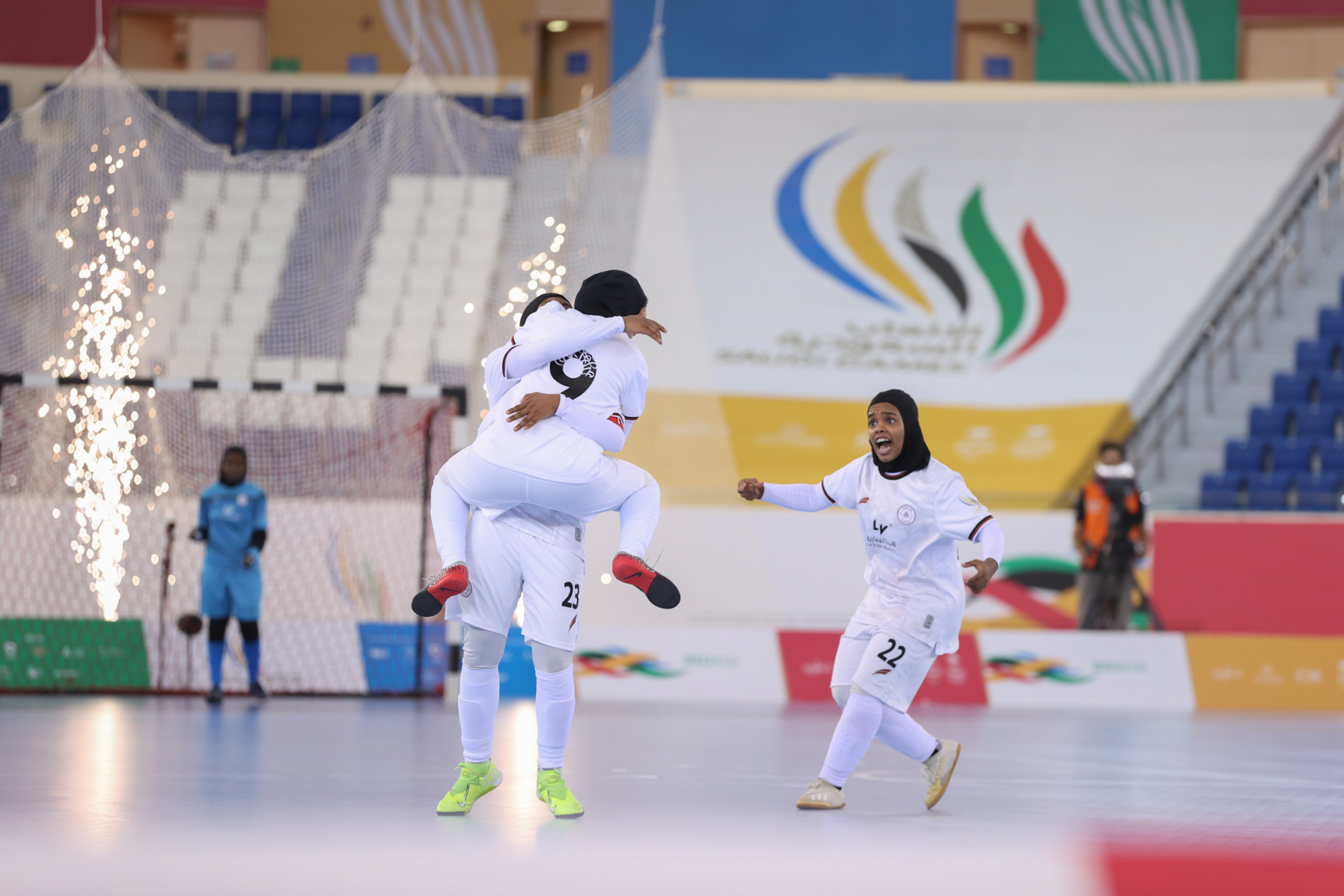 Al-Shabab produced a remarkable second-half to secure bronze in the women's futsal ©Saudi Games