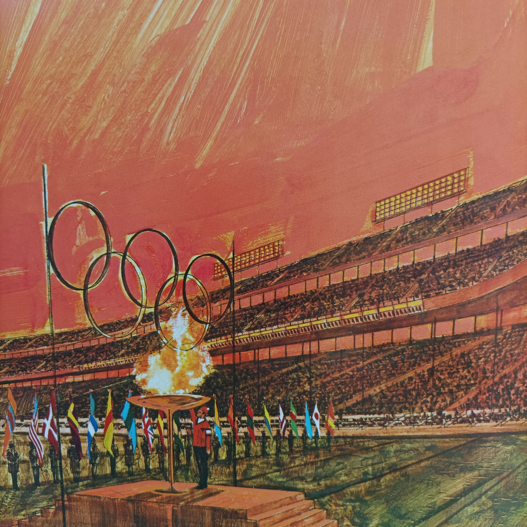 
An artist's impression in the Denver 1976 bid book showed how the Opening Ceremony would have looked ©DOC