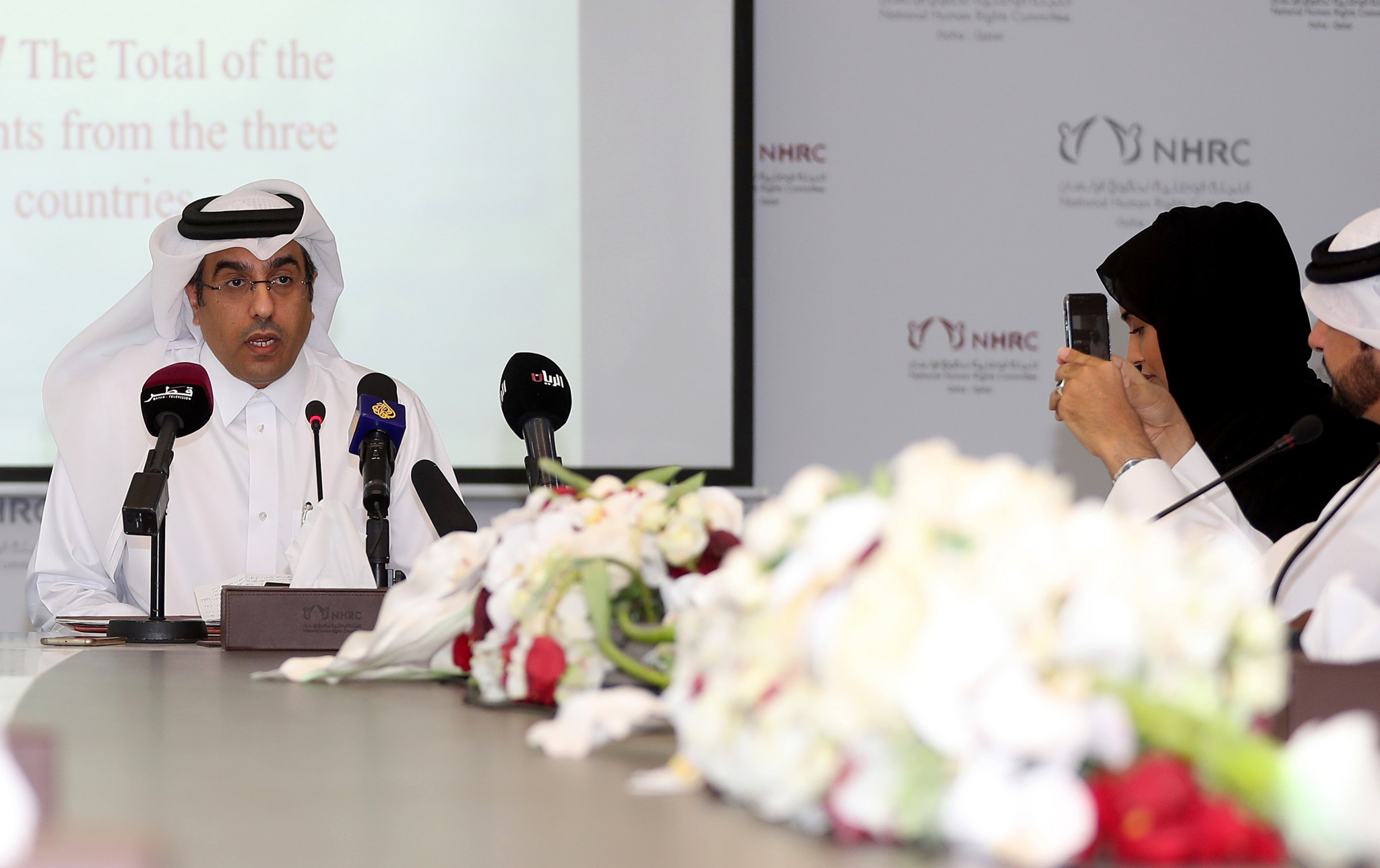 Qatari Labour Minister Ali bin Samikh al-Marri was criticised for his dismissive comments ©Getty Images