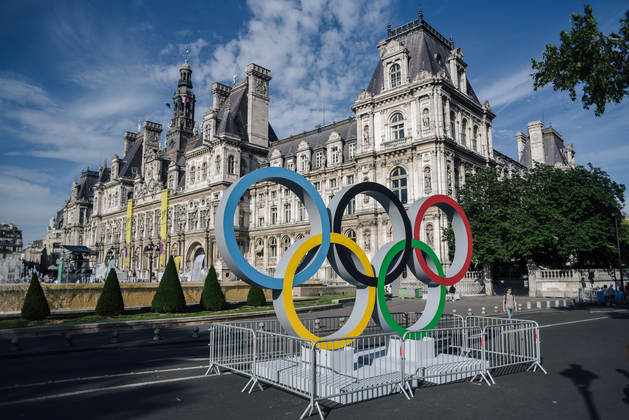The first Paris 2024 shop is set to open next week ©Getty Images