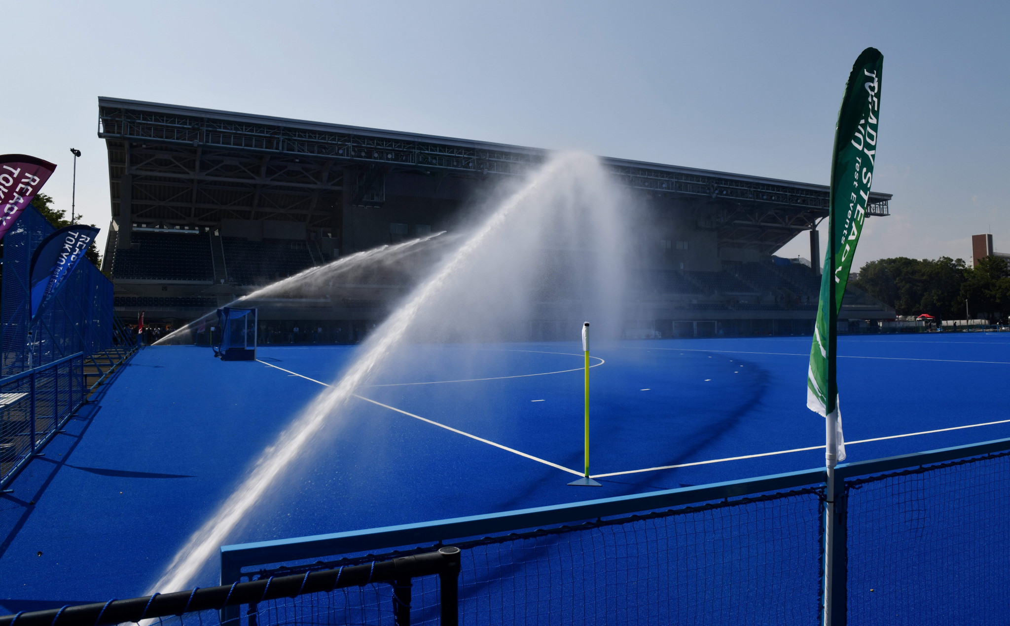 Water-free hockey pitches could be used at Los Angeles 2028 ©Getty Images
