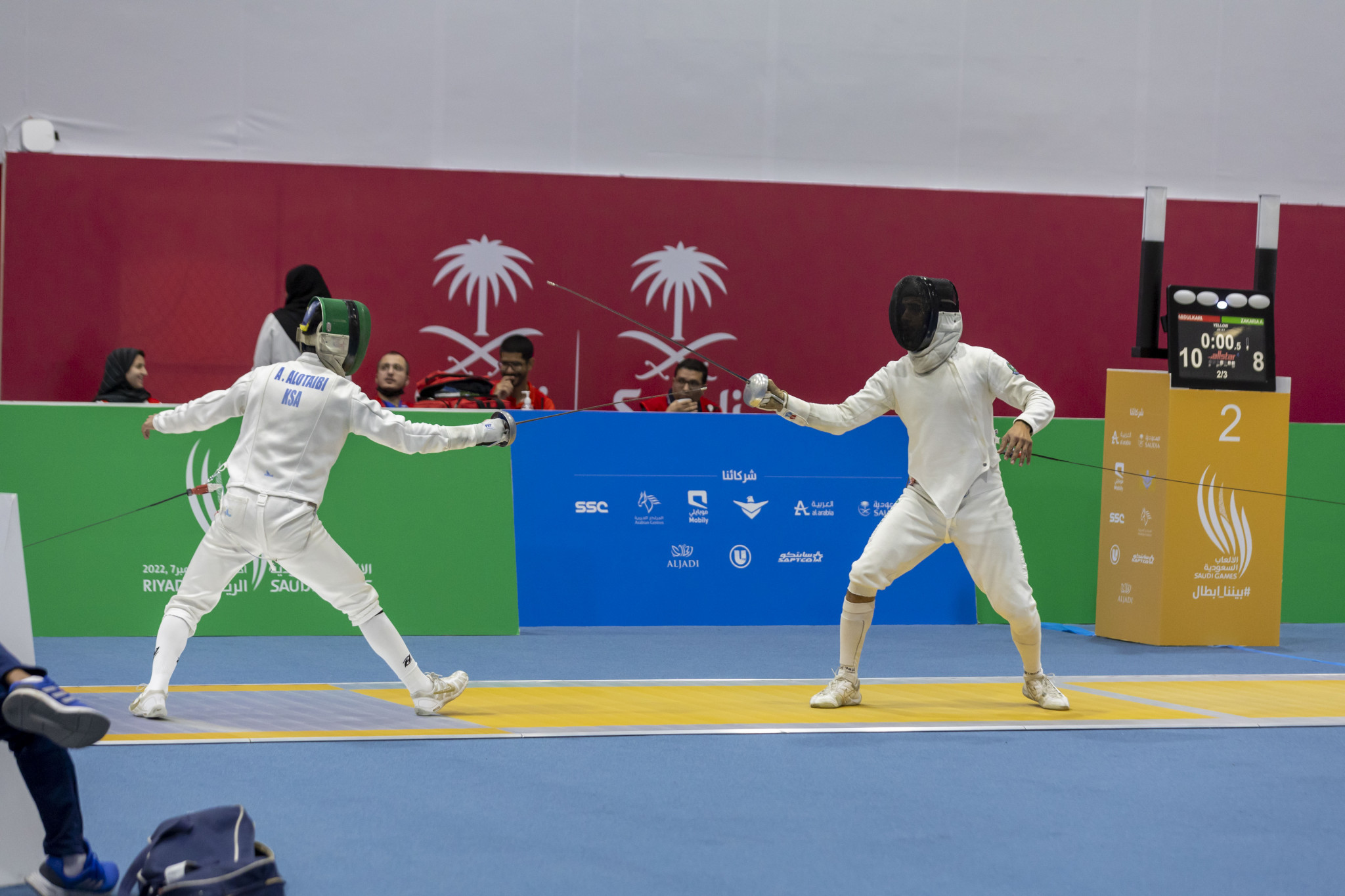 The last of the fencing duels at the Saudi Games were staged today ©Saudi Games
