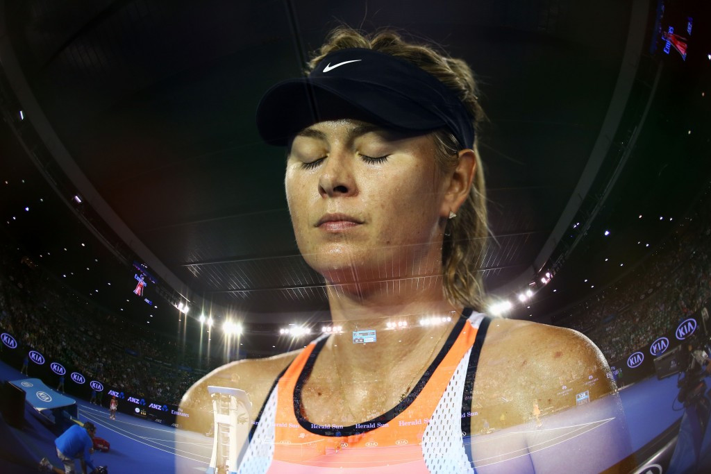 Maria Sharapova has been suspended by the UN following her drugs test failure ©Getty Images