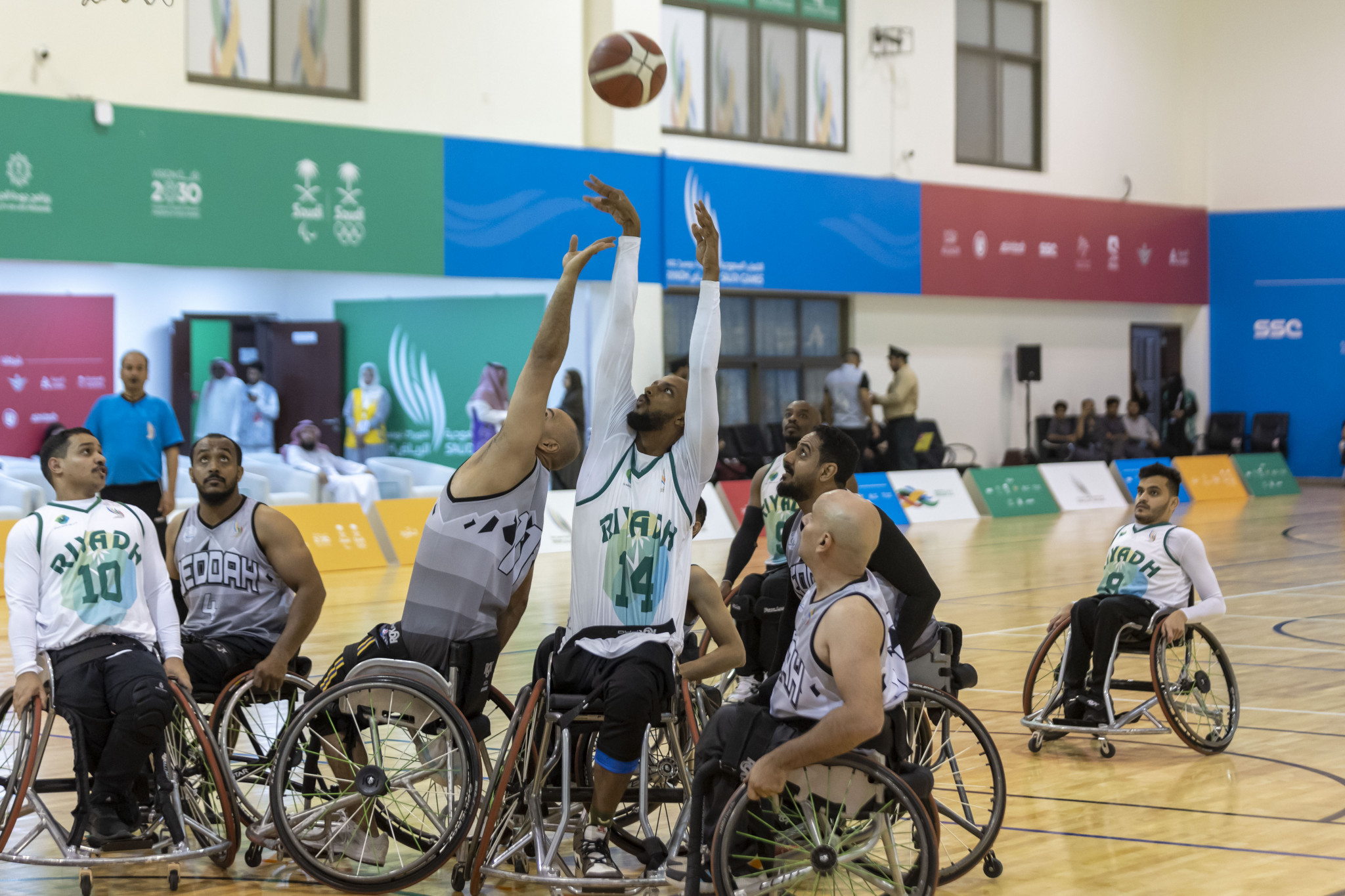 Riyadh were unstoppable in the men's wheelchair basketball final ©Saudi Games