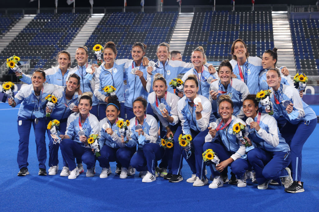 The silver medal-winning success of Argentina's women's hockey team - Las Leonas - at the Tokyo 2020 Olympics was particularly celebrated in Sakai, which hosted them as part of the national pre-Games preparation camp ©Getty Images