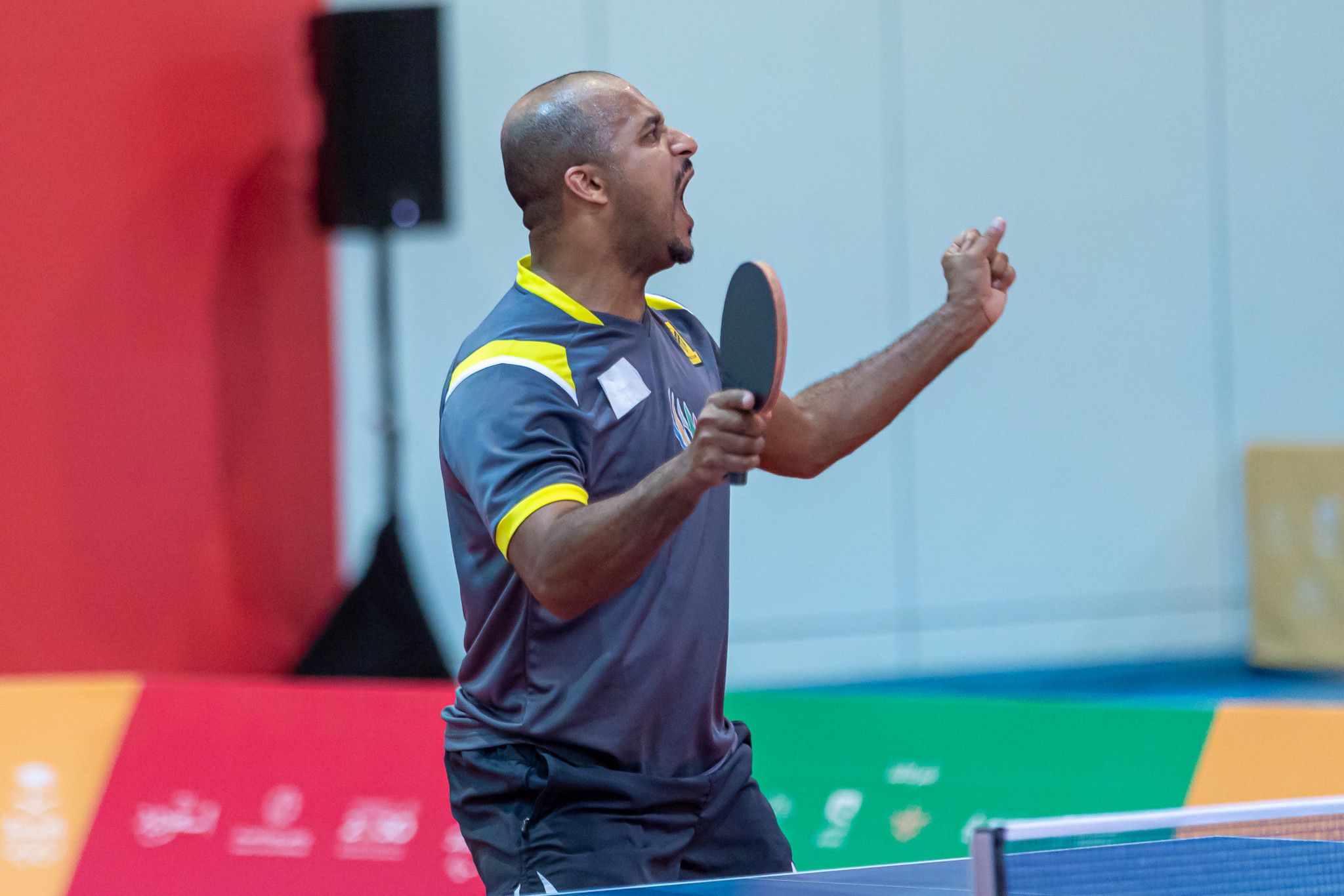 Abdulaziz Al-Abbad won the men's singles title in table tennis ©Saudi Games