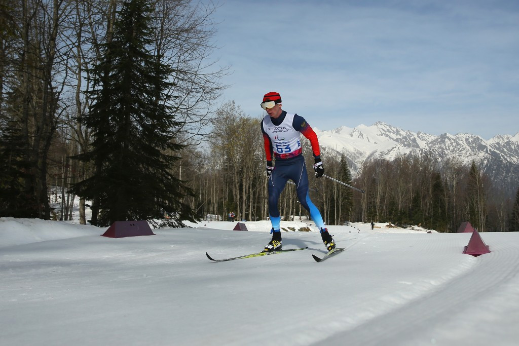 Stanislav Chokhlaev leads the way in the men's visually impaired