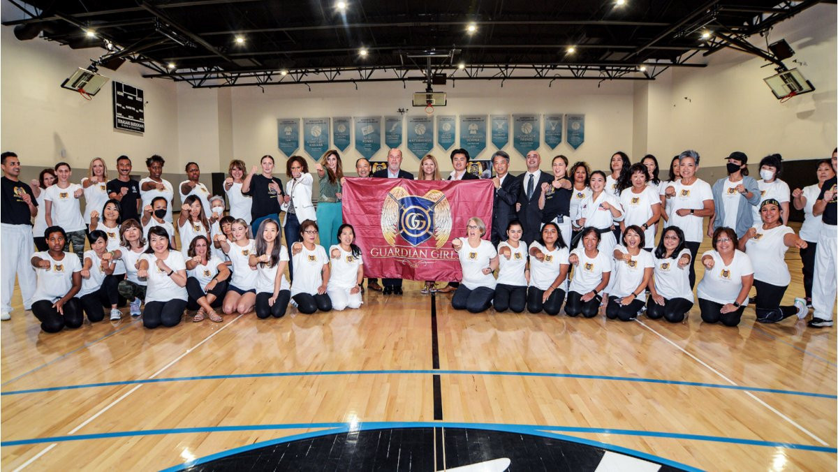 The first event of the Guardian Girls Karate project took place at the Terasaki Budokan in Los Angeles ©WKF