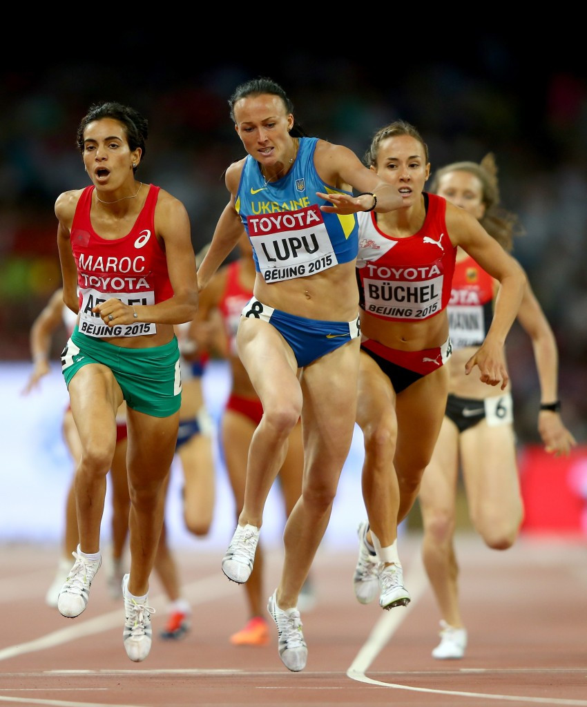 Nataliya Lupu pictured competing at the 2015 World Championships in Beijing ©Getty Images