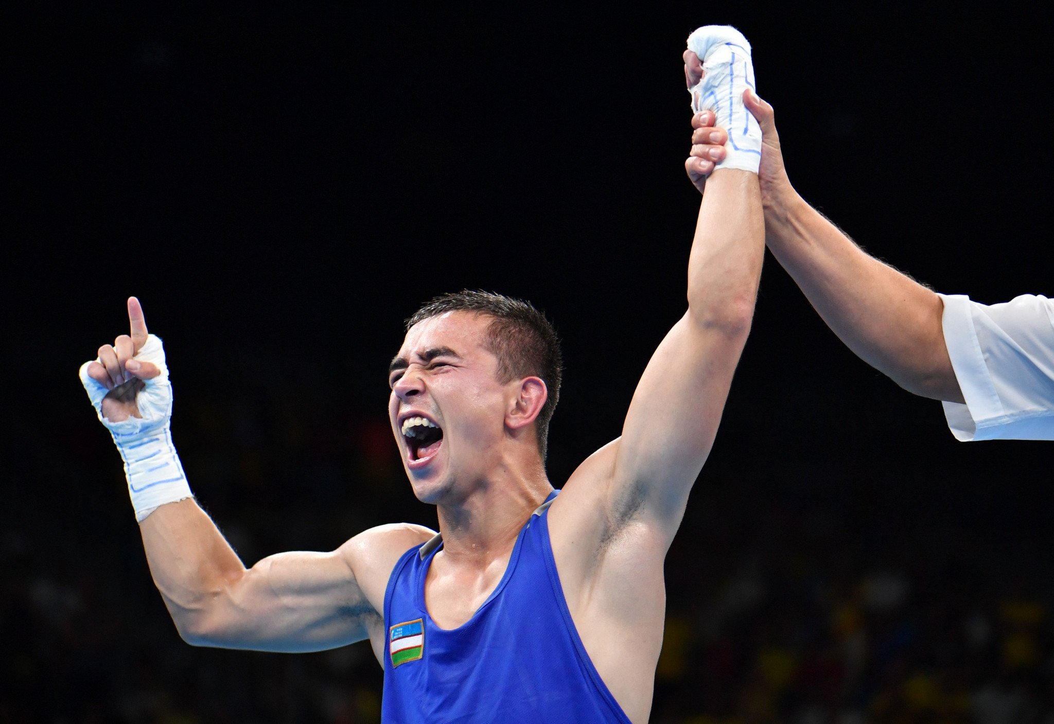 Uzbekistan's Hasanboy Dusmatov is into the men's flyweight final at the Asian Boxing Championships ©Getty Images